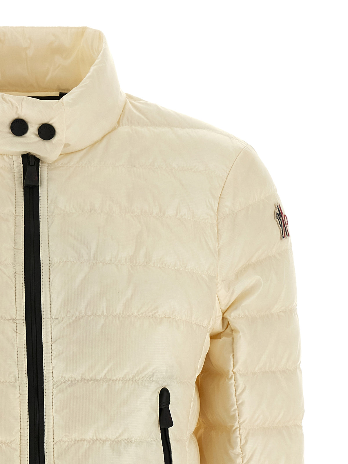Moncler Grenoble Walibi White Polyamide Full-Length Jacket