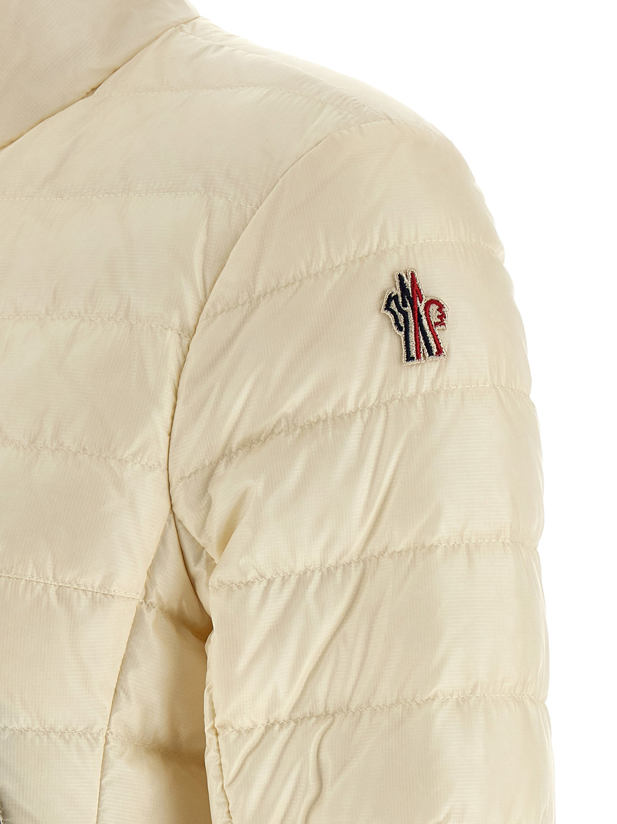 Moncler Grenoble Walibi White Polyamide Full-Length Jacket