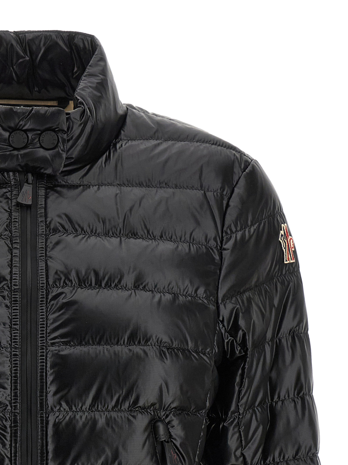 Moncler Grenoble Walibi Black Polyamide Full-Length Jacket