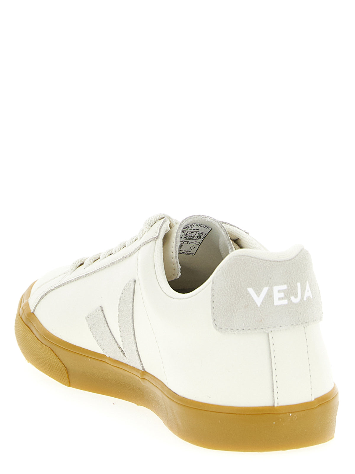 Baskets basses Veja en cuir de veau beige