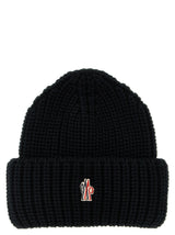 Moncler Grenoble Black Virgin Wool Beanie