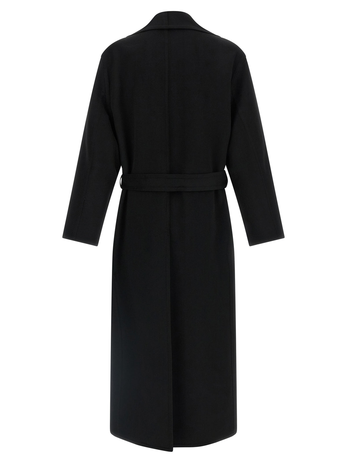 Tom Ford Black Virgin Wool Coat - Elegant Long Coat for Men