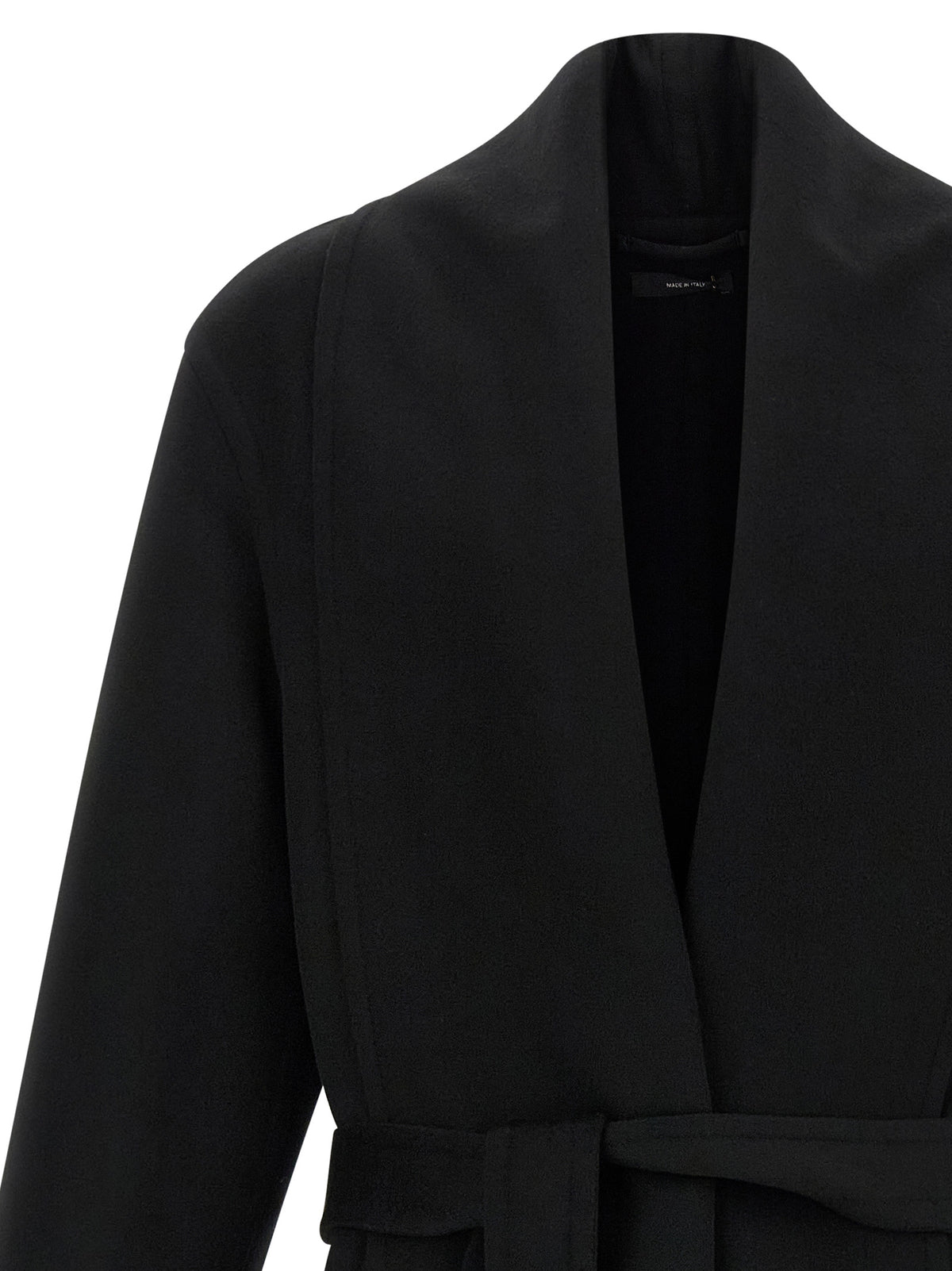 Tom Ford Black Virgin Wool Coat - Elegant Long Coat for Men