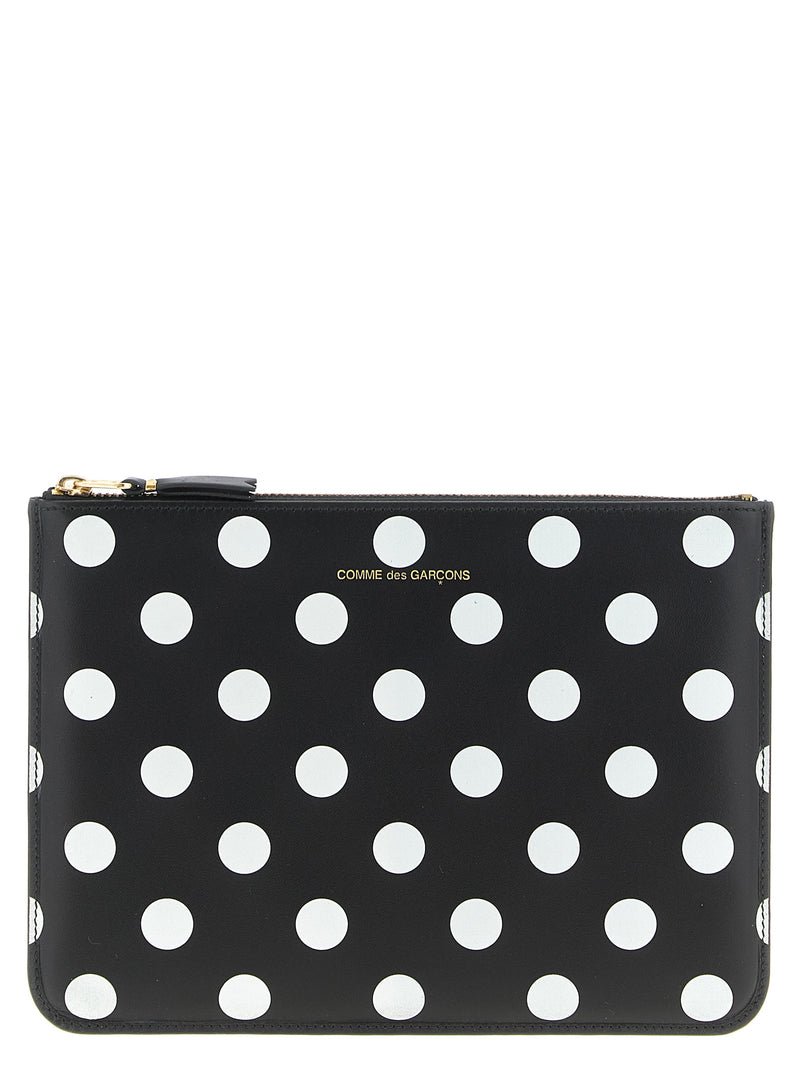 Comme Des Garçons Bicolor Cowhide Cardholder - White/Black