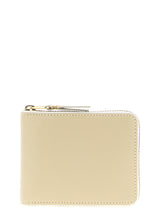 Comme Des Garçons Beige Calfskin Cardholder - Timeless Elegance