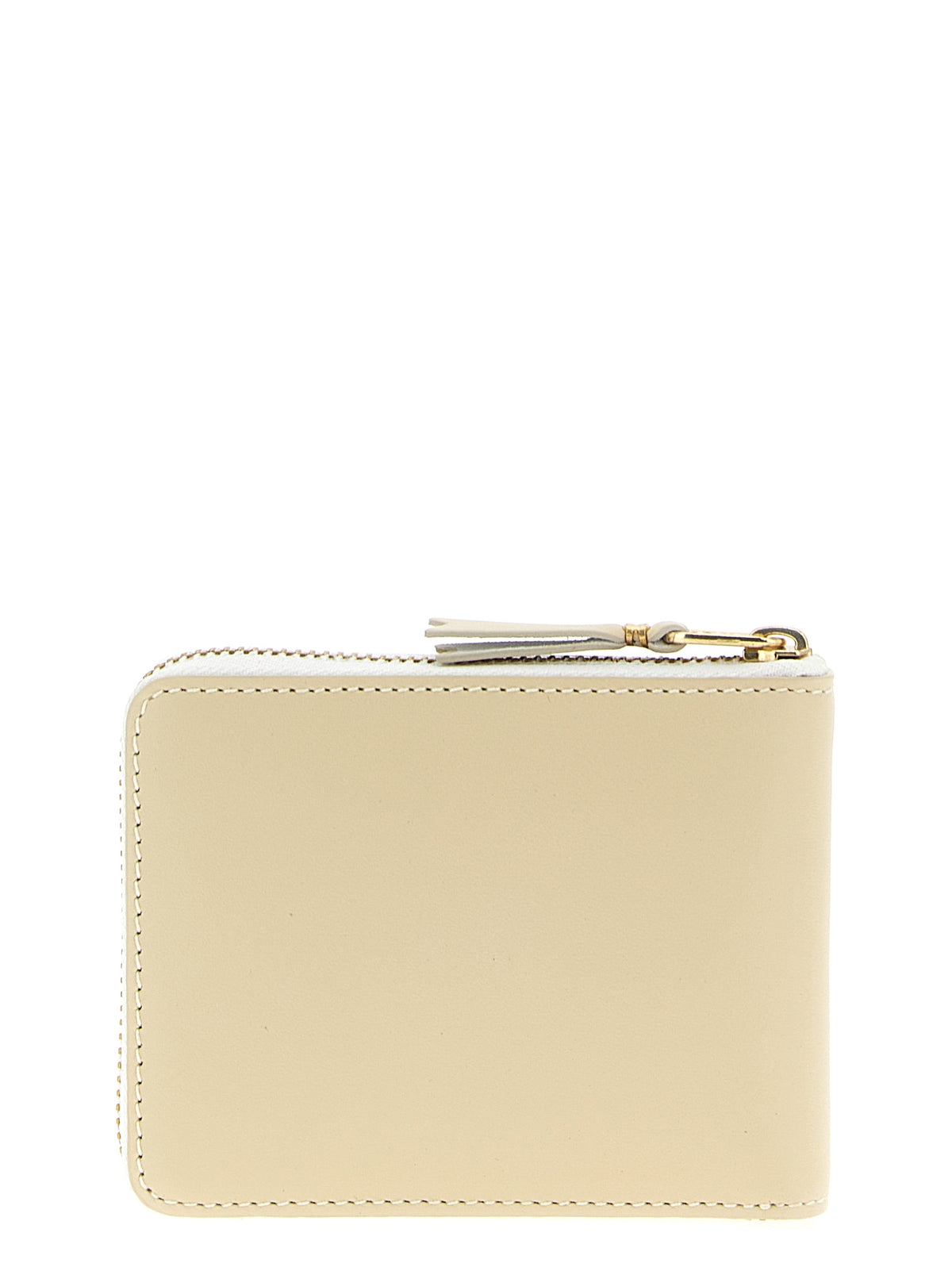 Comme Des Garçons Beige Calfskin Cardholder - Timeless Elegance