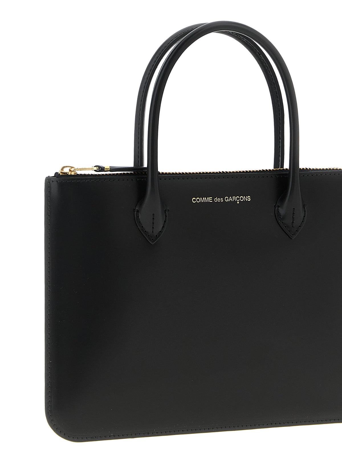 Sac à main Comme Des Garçons en cuir de vachette noir