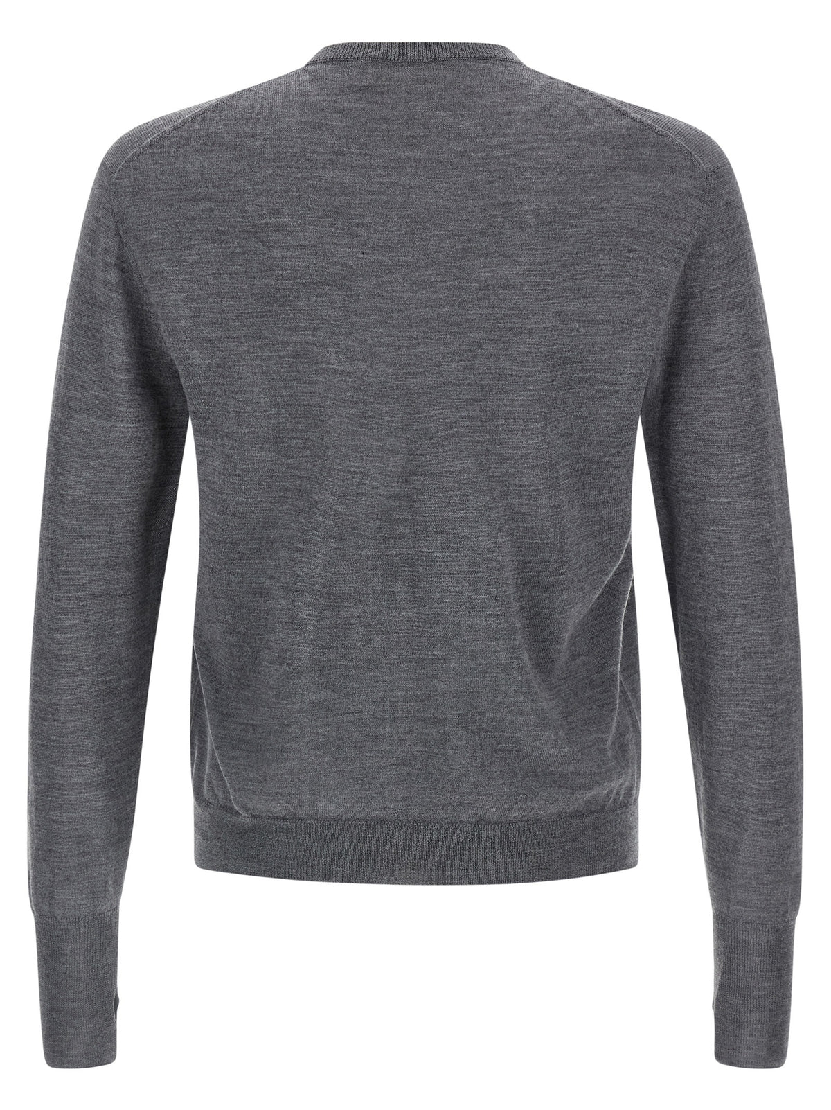 MA'RY'YA Gray Virgin Wool Cardigan