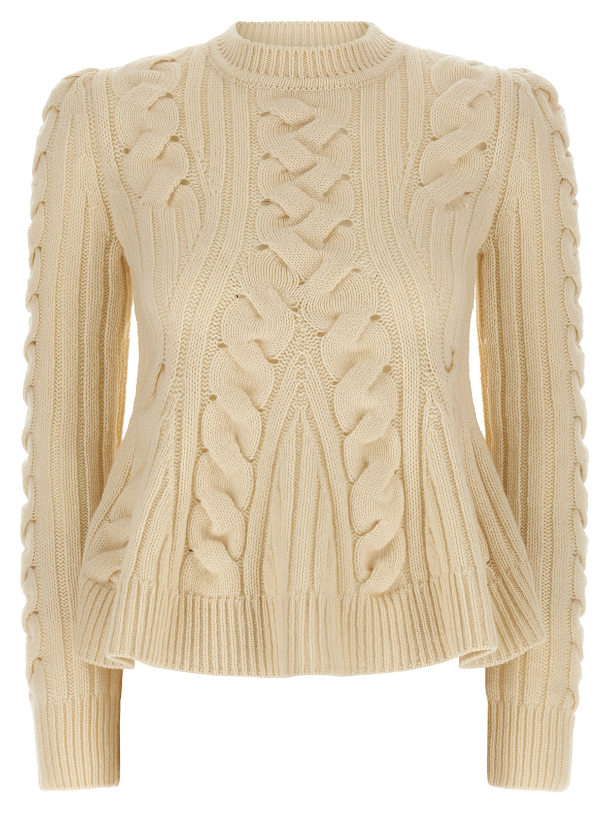 Alexander McQueen Beige Wool and Cashmere Cardigan