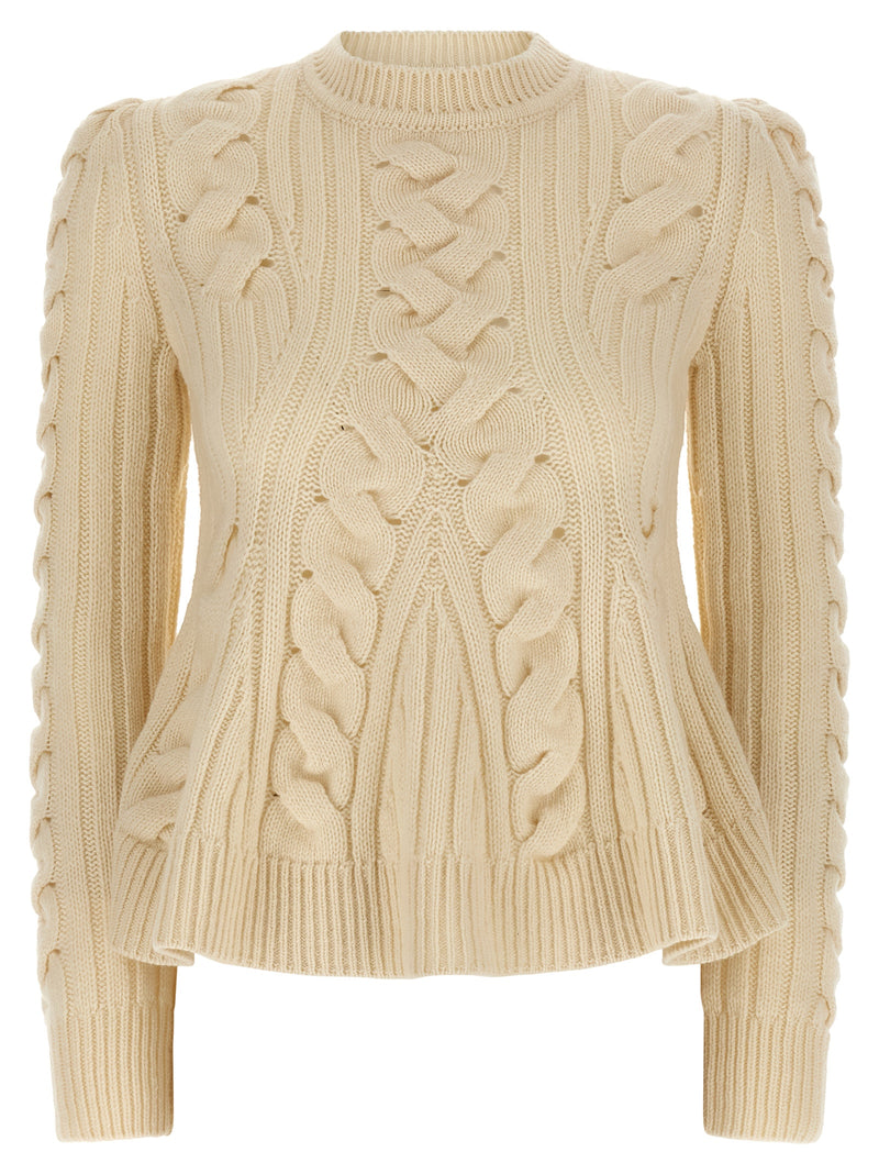 Alexander McQueen Beige Wool and Cashmere Cardigan