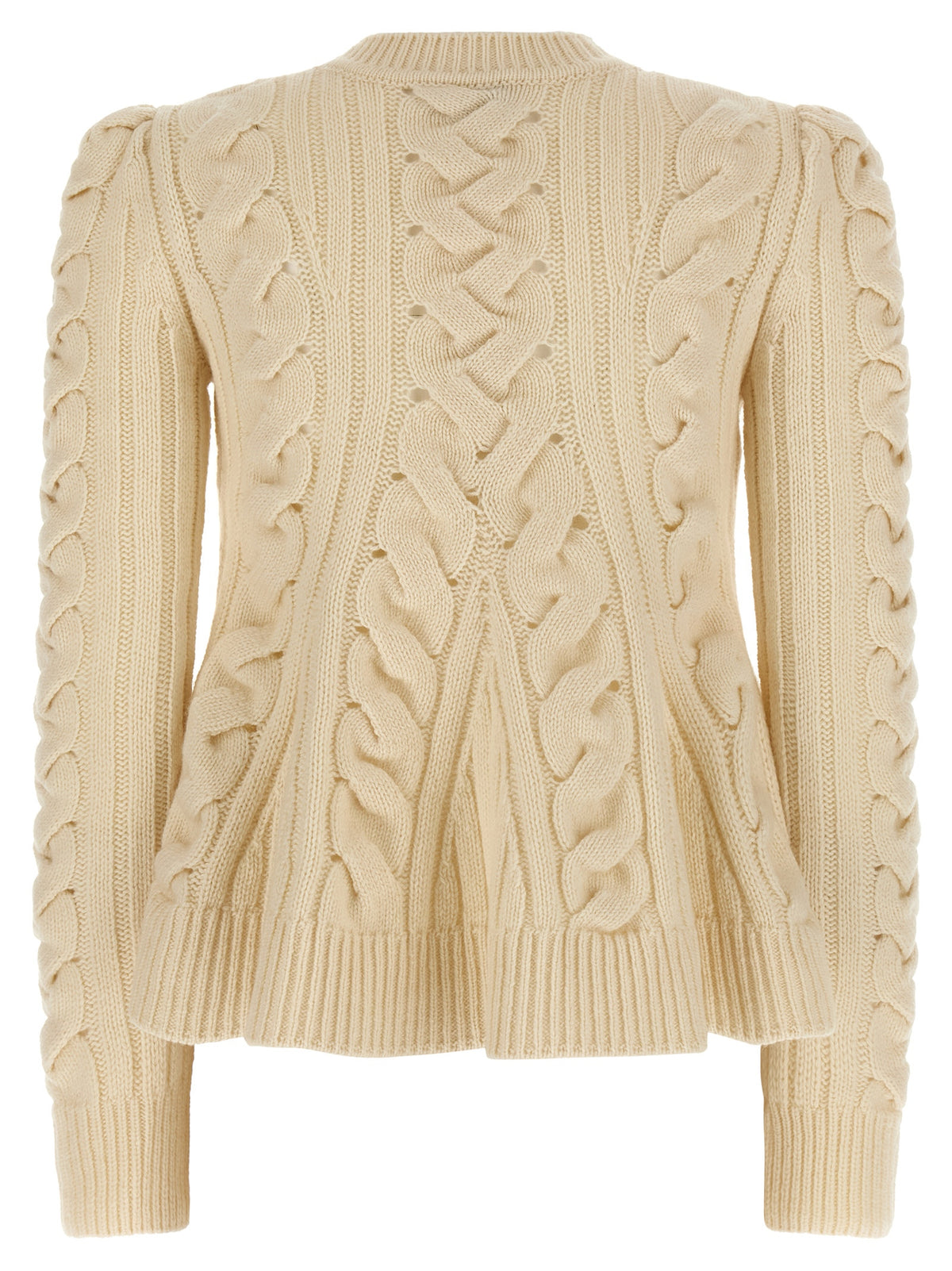 Alexander McQueen Beige Wool and Cashmere Cardigan