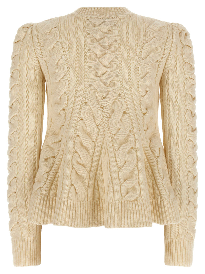 Alexander McQueen Beige Wool and Cashmere Cardigan