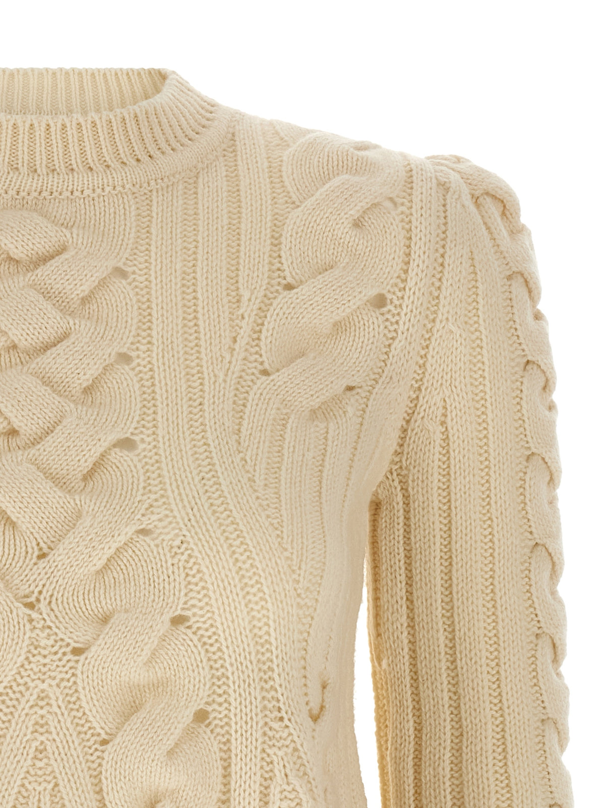 Alexander McQueen Beige Wool and Cashmere Cardigan
