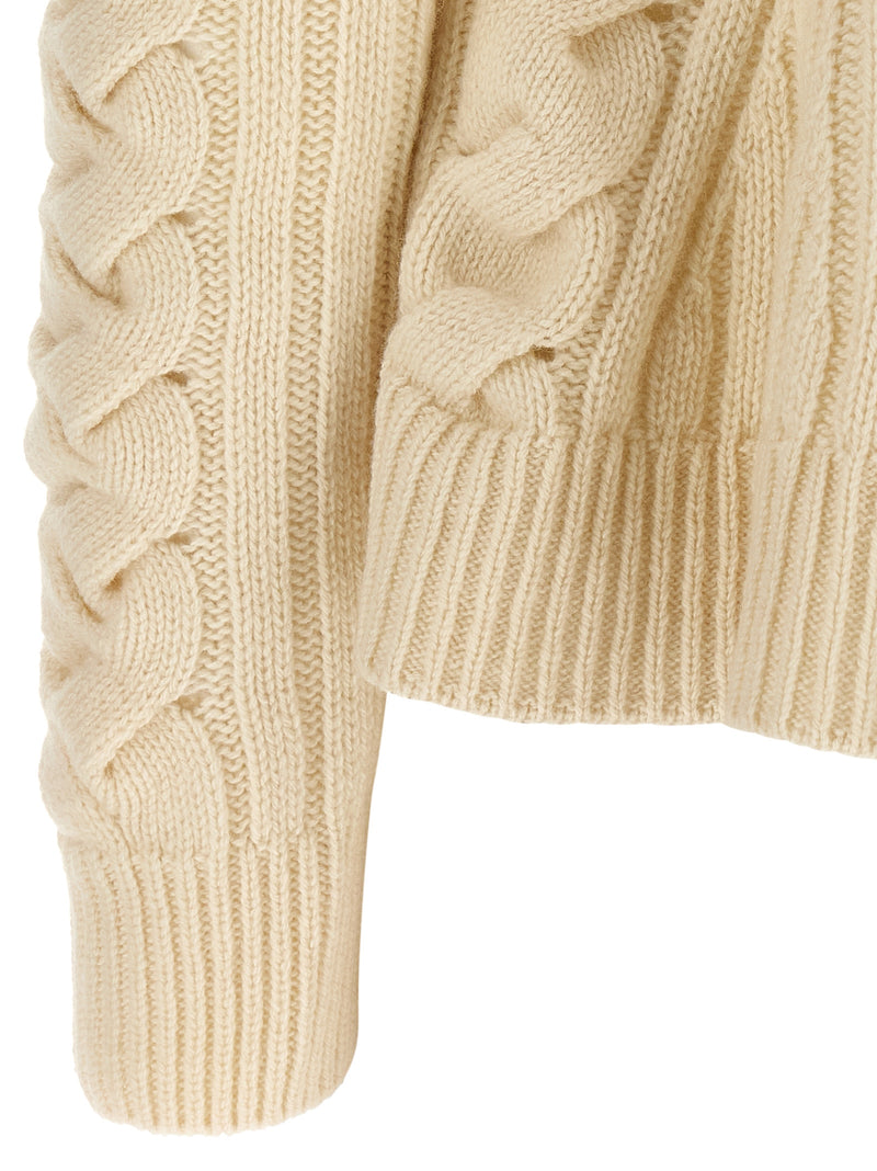 Alexander McQueen Beige Wool and Cashmere Cardigan