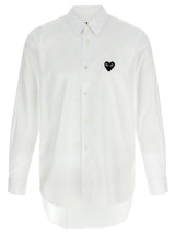 Comme Des Garçons Play White Cotton Blouse