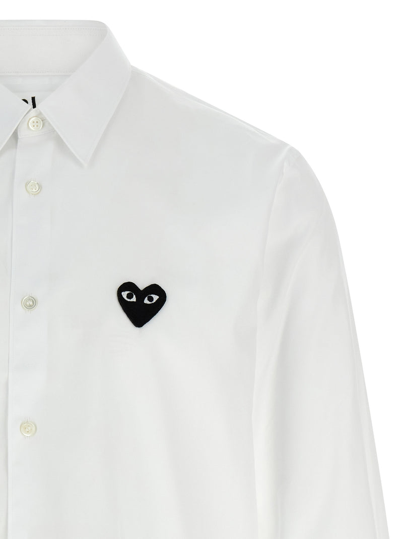 Comme Des Garçons Play White Cotton Blouse