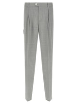 Pantalon de costume Brunello Cucinelli gris en laine vierge