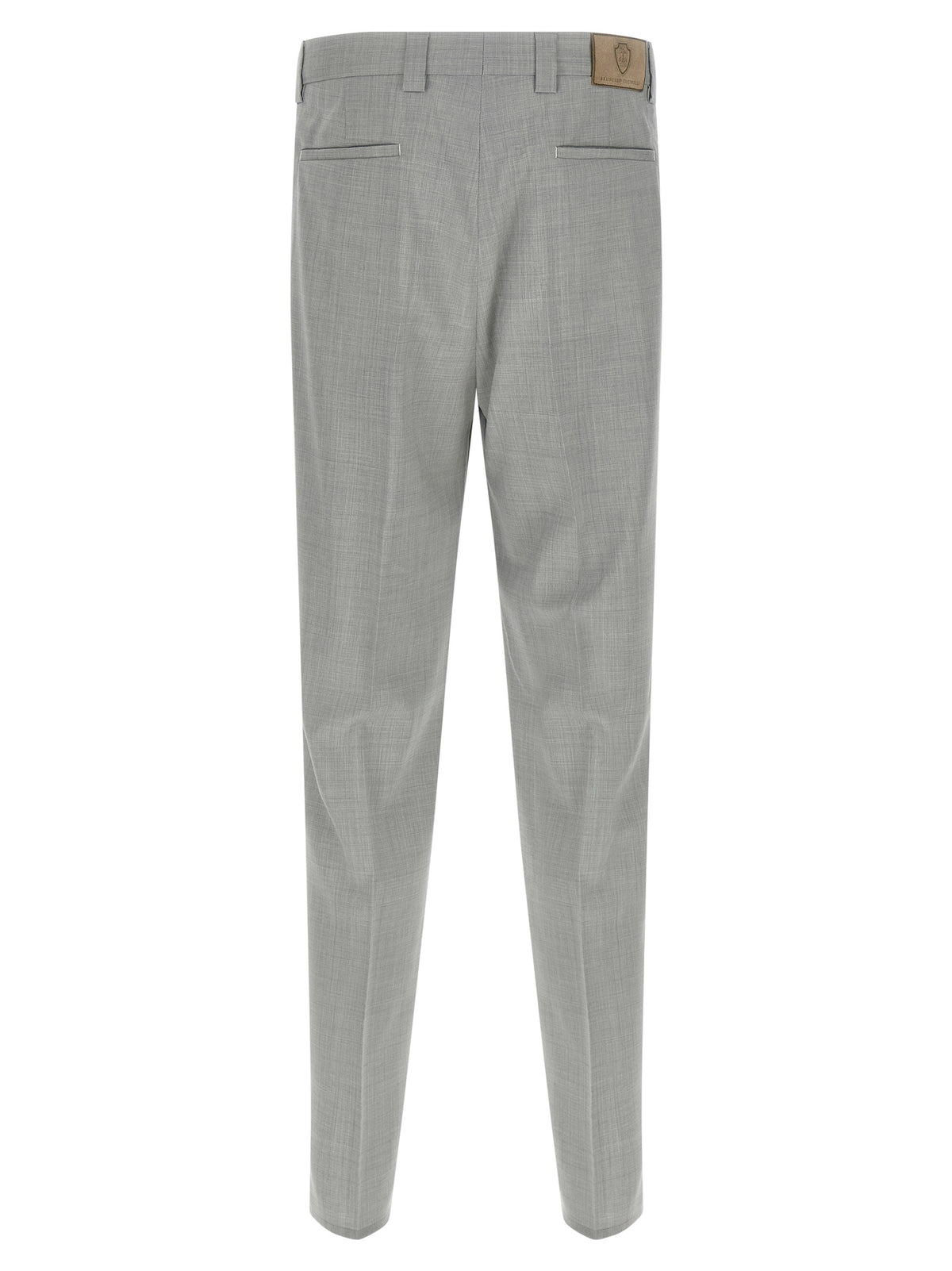 Pantalon de costume Brunello Cucinelli gris en laine vierge
