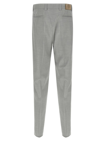 Brunello Cucinelli Gray Virgin Wool Dress Pants