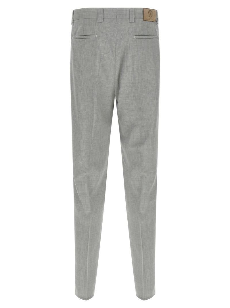 Pantalon de costume Brunello Cucinelli gris en laine vierge