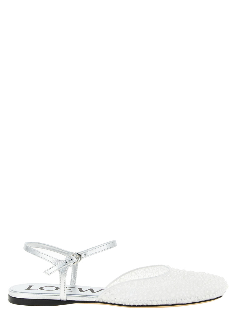 Loewe White Polyamide Ballet Flats - Toy Collection