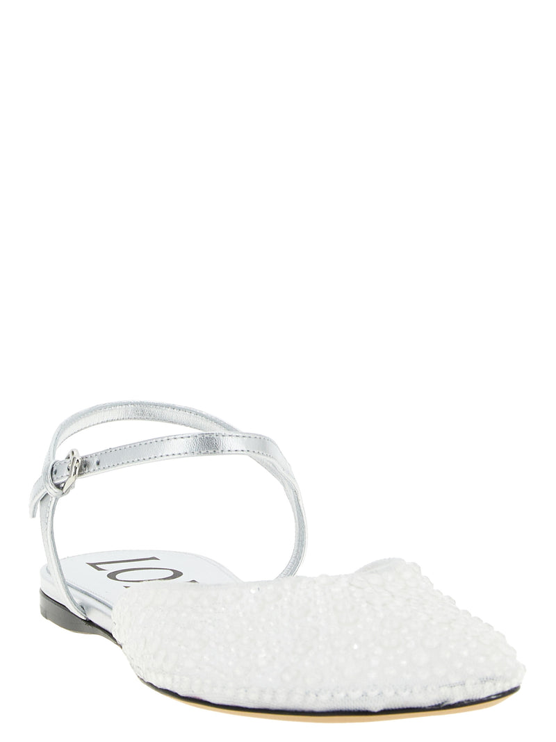 Loewe White Polyamide Ballet Flats - Toy Collection