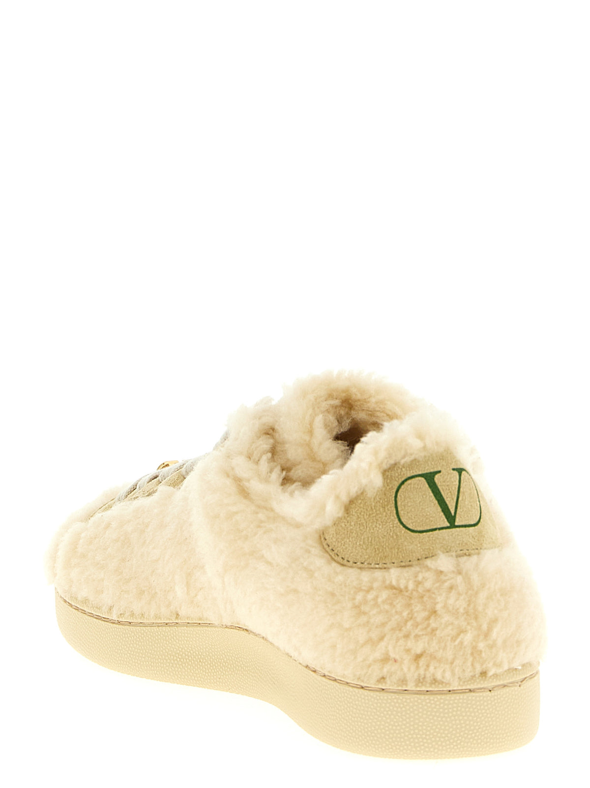 Valentino Garavani Royco Beige Wool Sneakers