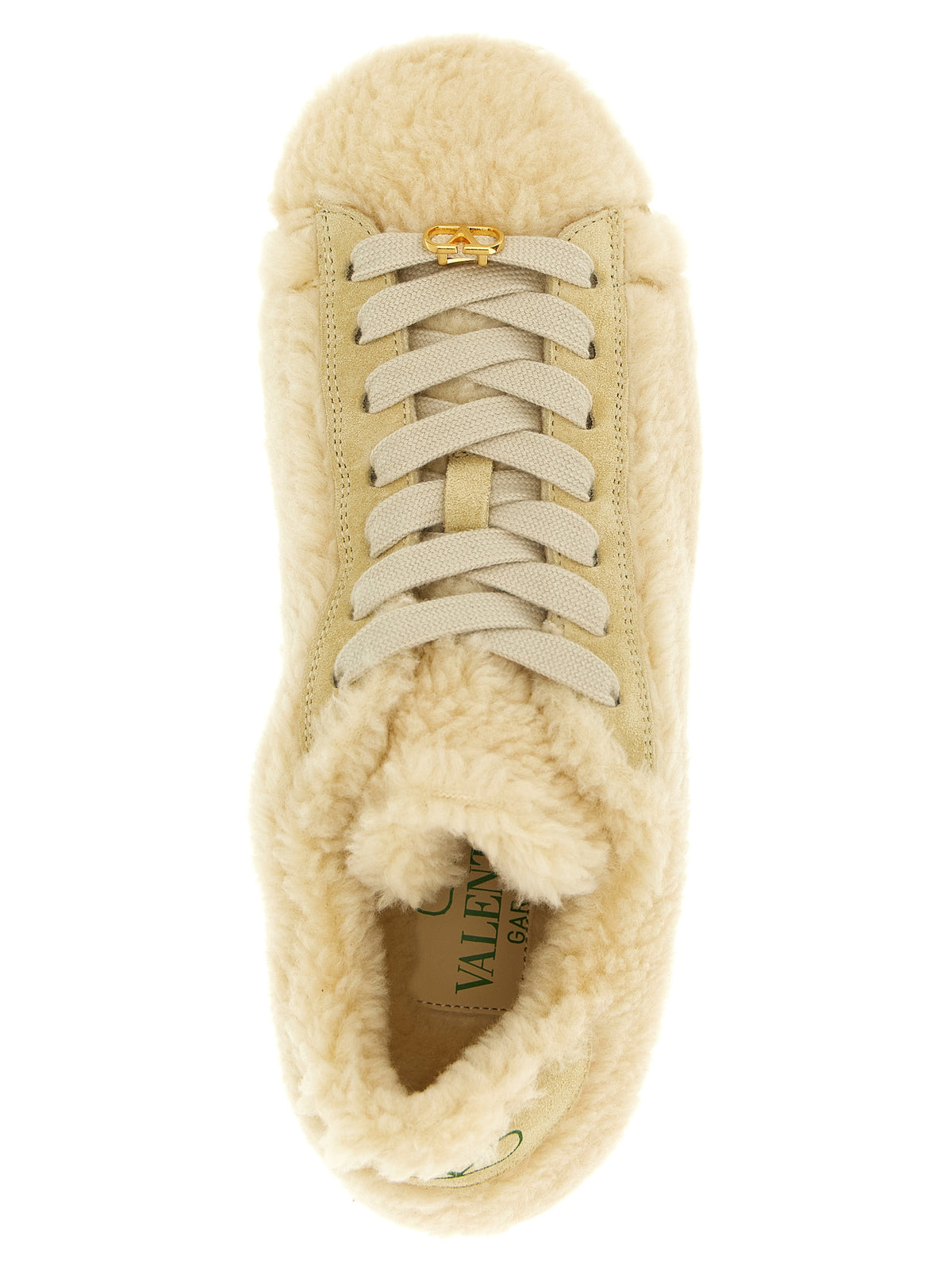 Valentino Garavani Royco Beige Wool Sneakers