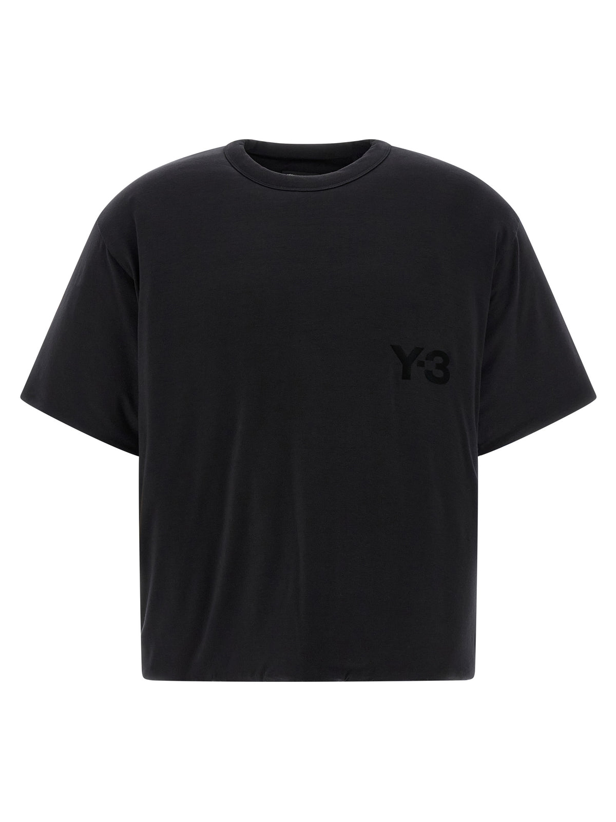 Y-3 Black Lyocell T-Shirt - Stylish Comfort for Men