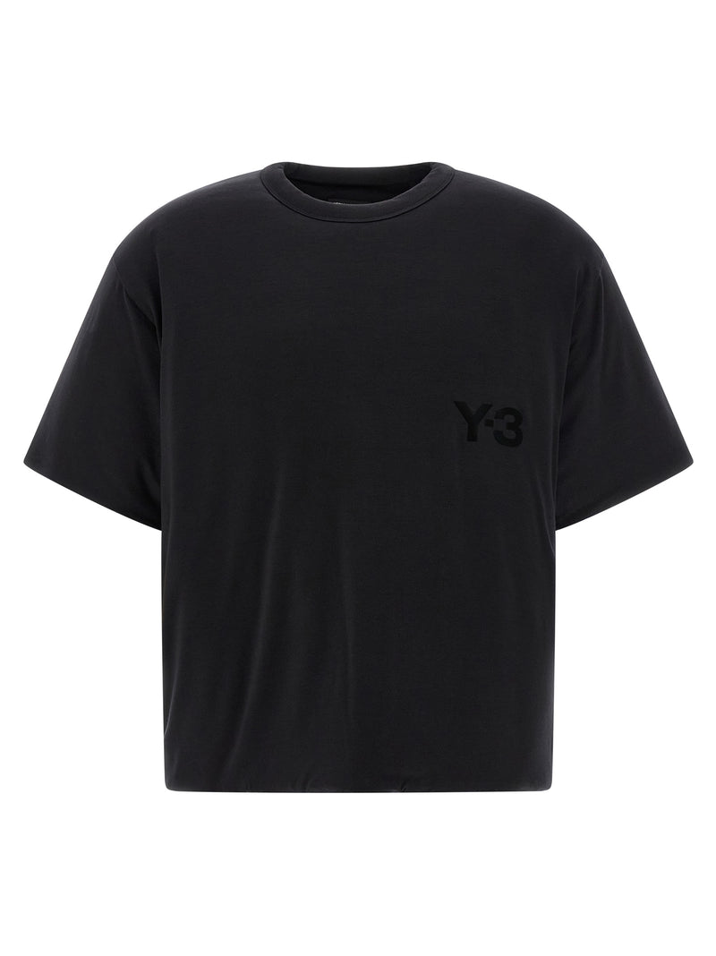 Y-3 Black Lyocell T-Shirt - Stylish Comfort for Men