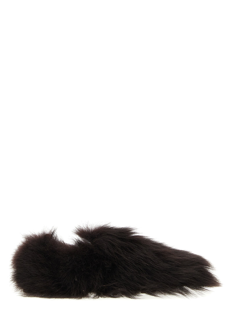 Tod's Brown Lamb Leather Slip-On Loafers for Women