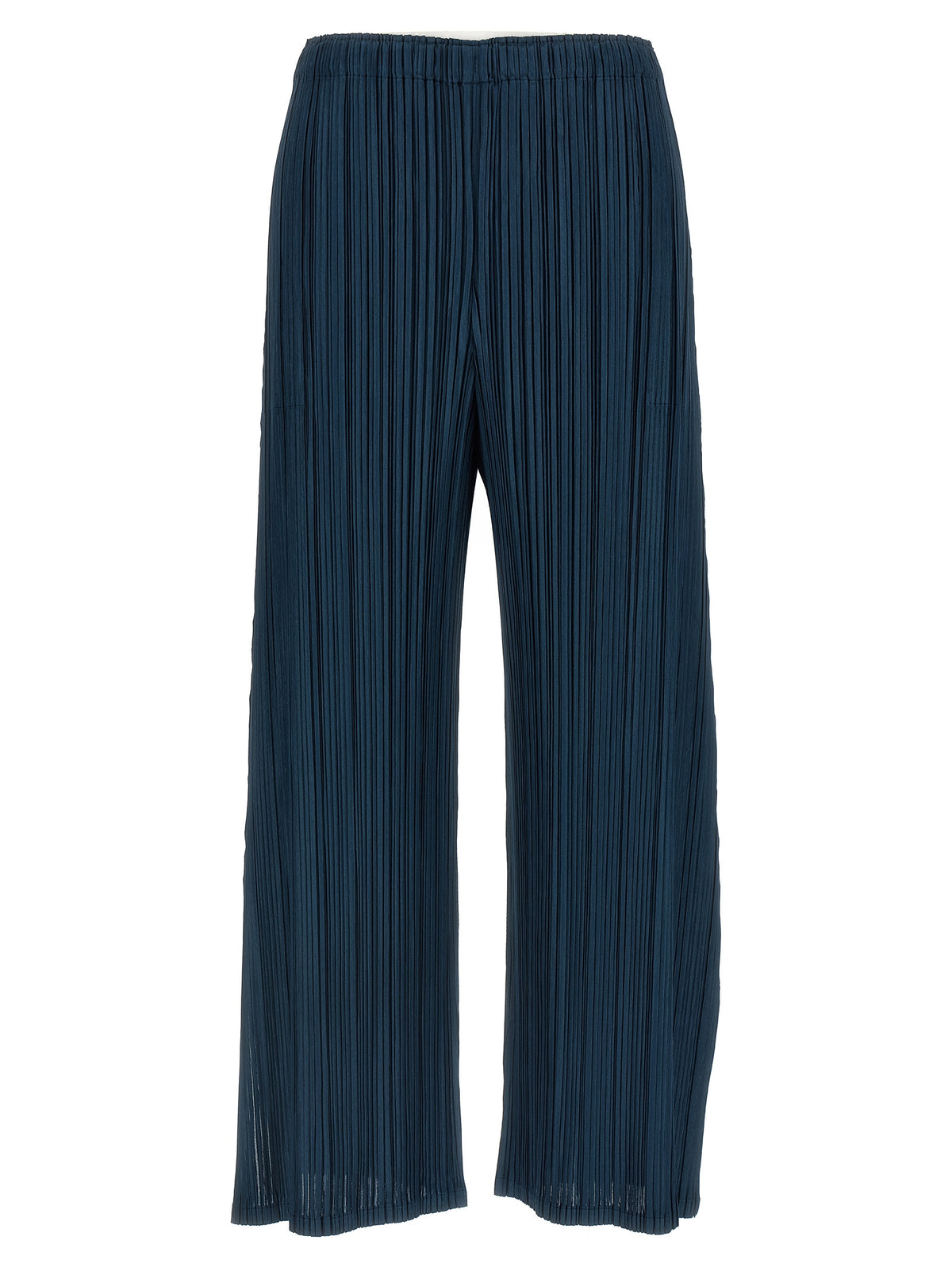 PLEATS PLEASE ISSEY MIYAKE Pantalon décontracté en polyester bleu