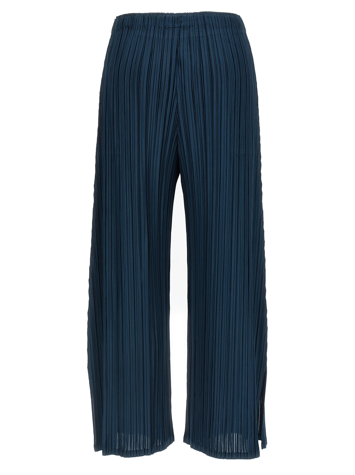 PLEATS PLEASE ISSEY MIYAKE Pantalon décontracté en polyester bleu