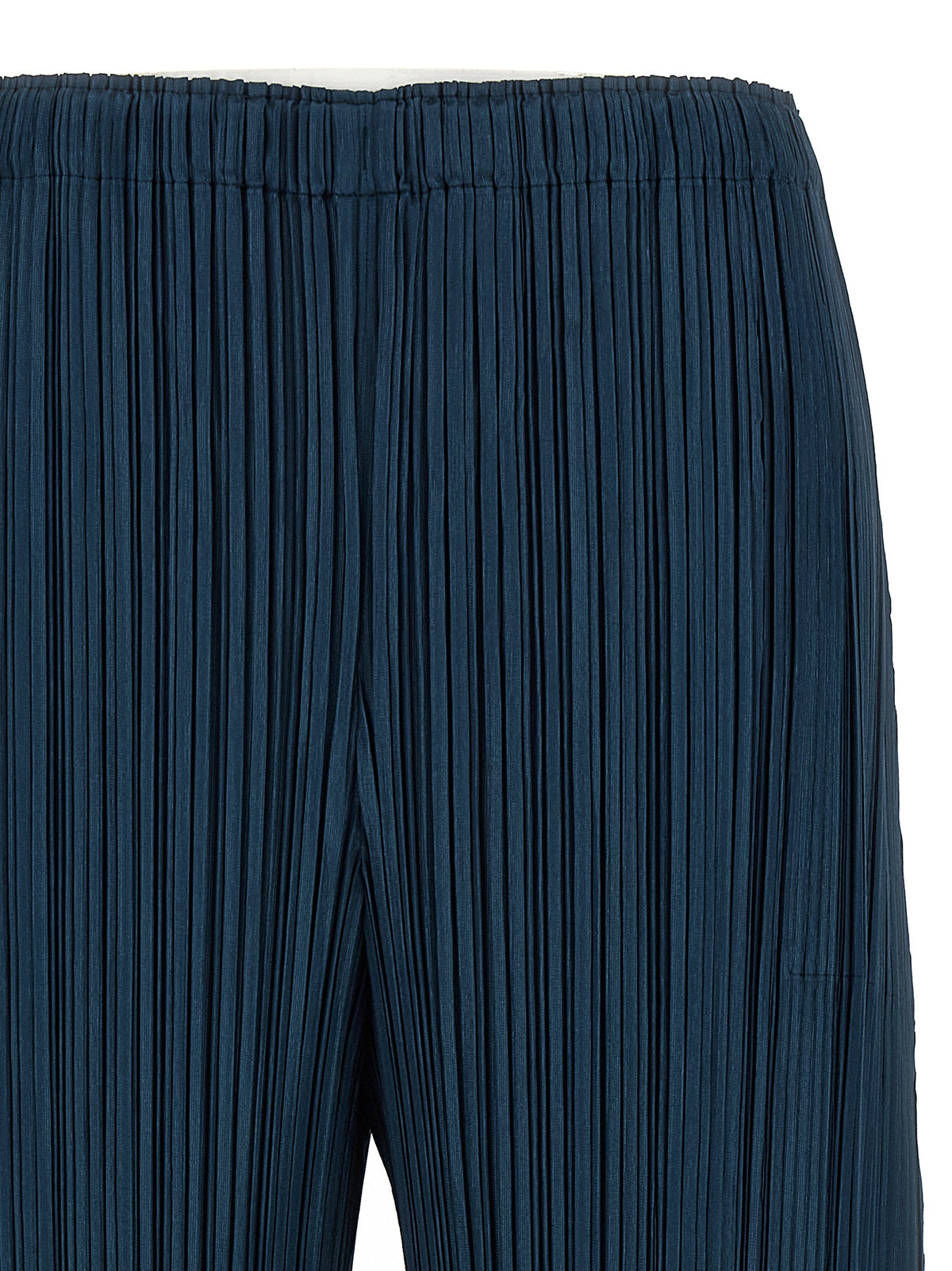 PLEATS PLEASE ISSEY MIYAKE Pantalon décontracté en polyester bleu