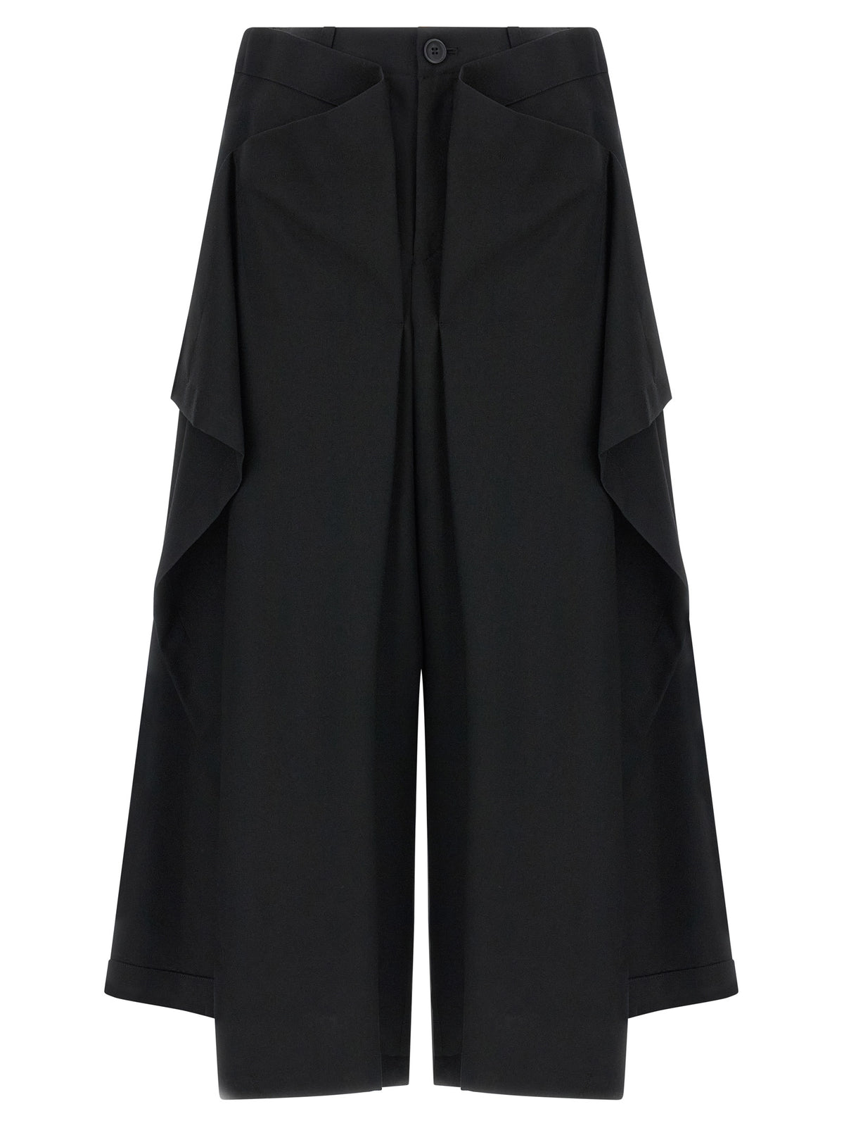 Issey Miyake Black Wool Casual Pants