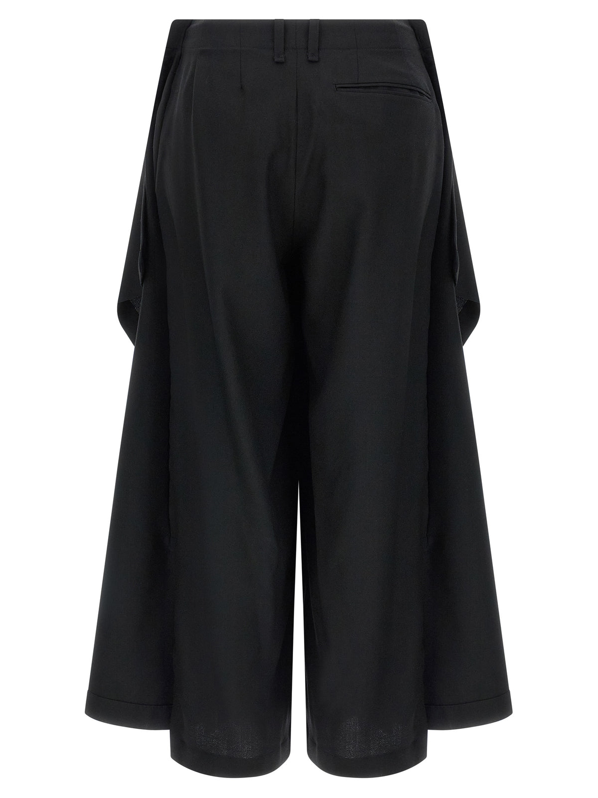 Issey Miyake Black Wool Casual Pants