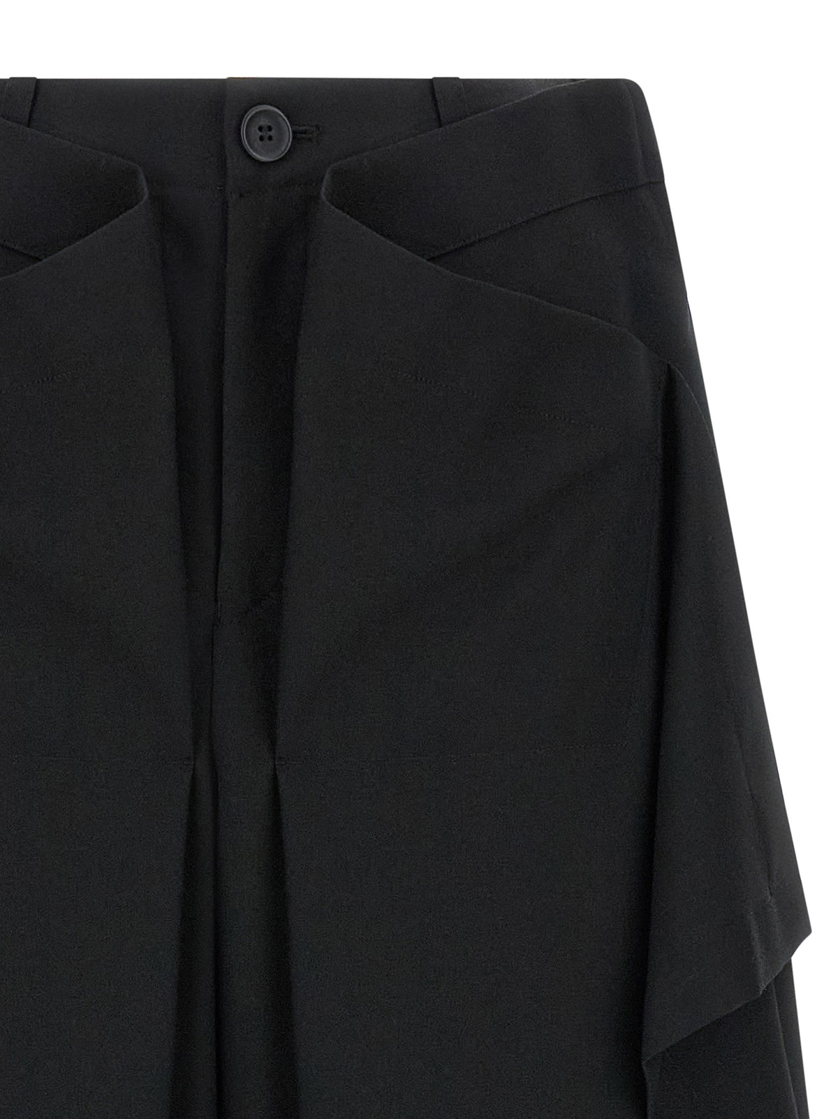 Issey Miyake Black Wool Casual Pants