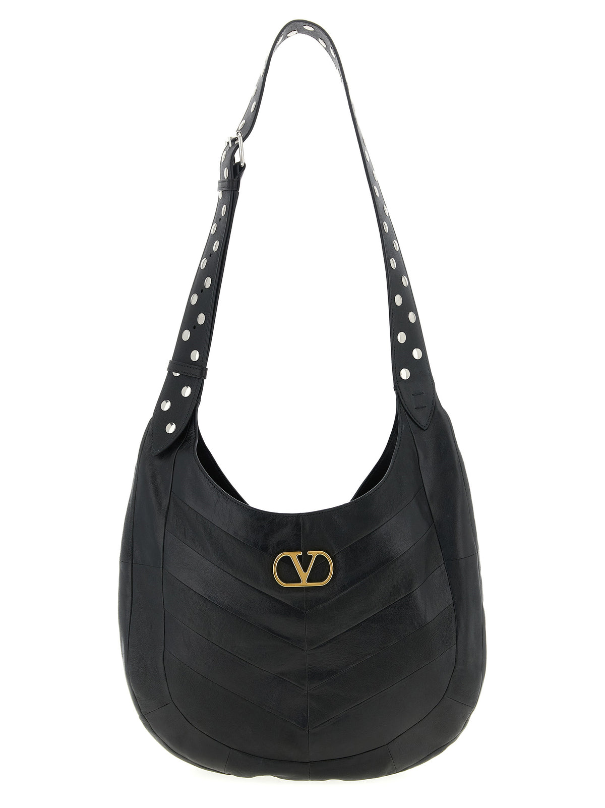 Sac à bandoulière Valentino Garavani en cuir d'agneau noir