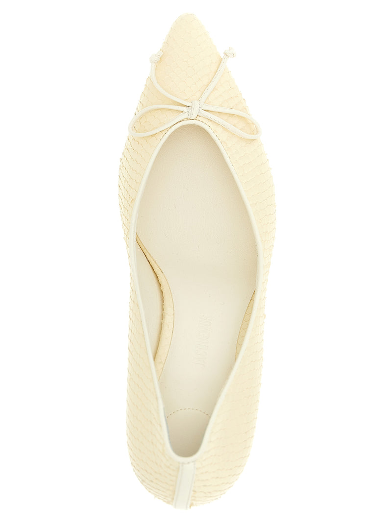 Jacquemus Beige Calfskin High Heel Pumps - Les Escarpins Tourni