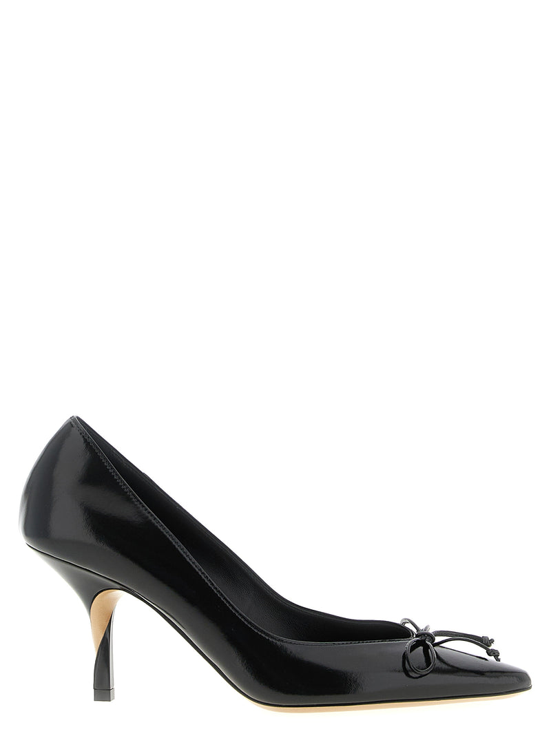 Jacquemus Black Cowhide High Heel Pumps - Les Escarpins Tourni