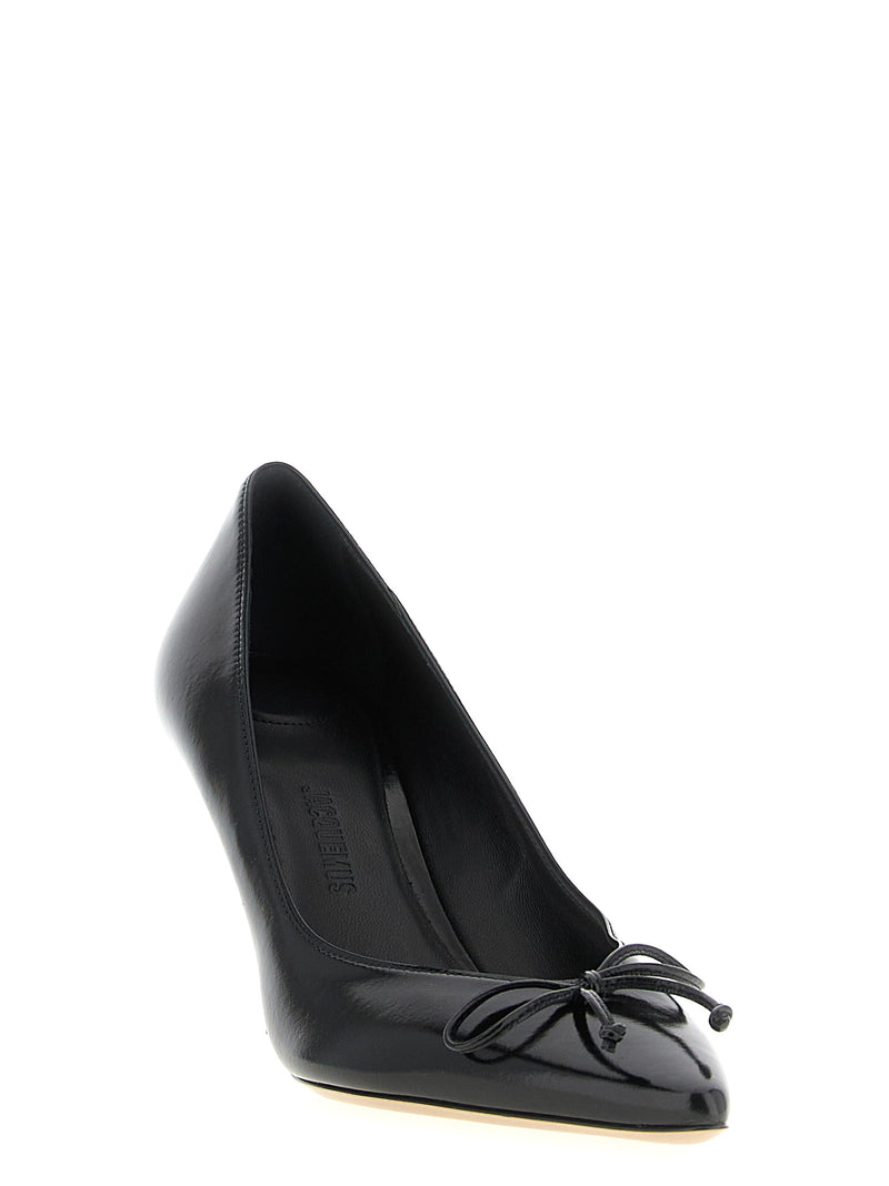 Jacquemus Black Cowhide High Heel Pumps - Les Escarpins Tourni