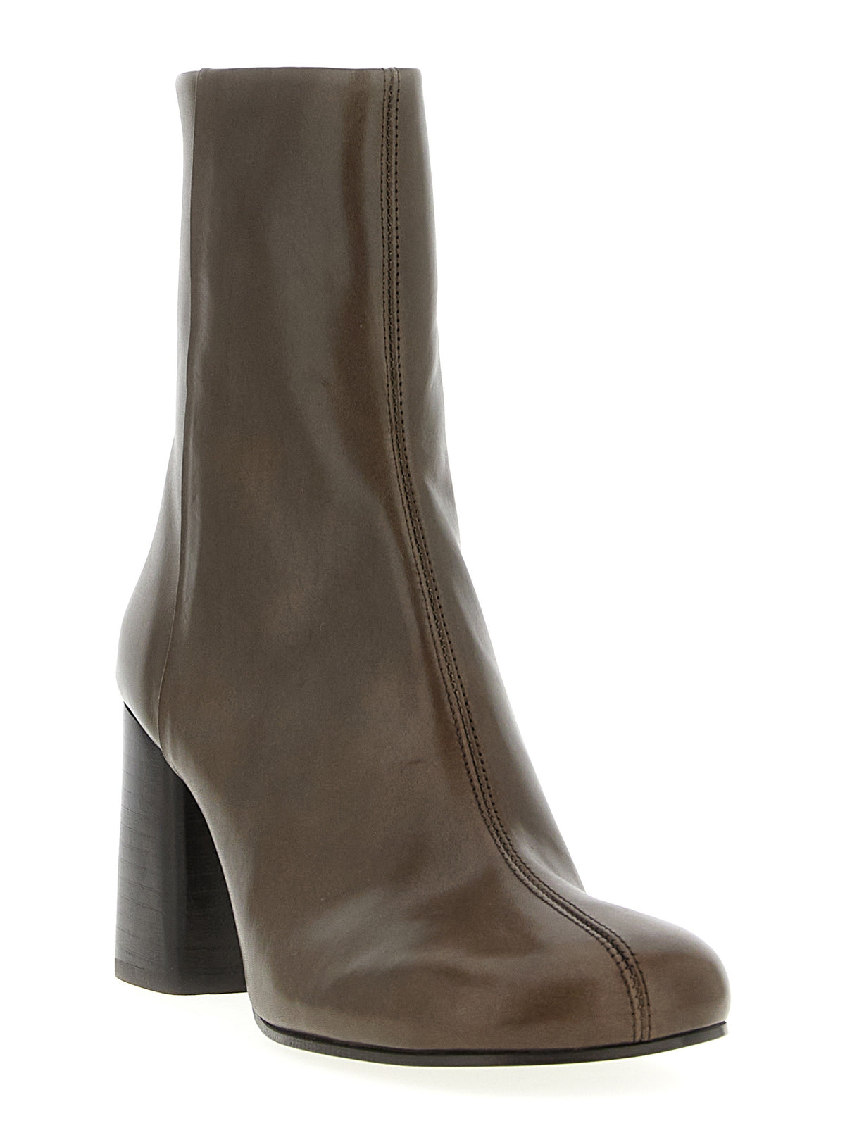 Lemaire Brown Calfskin Ankle Boots for Women