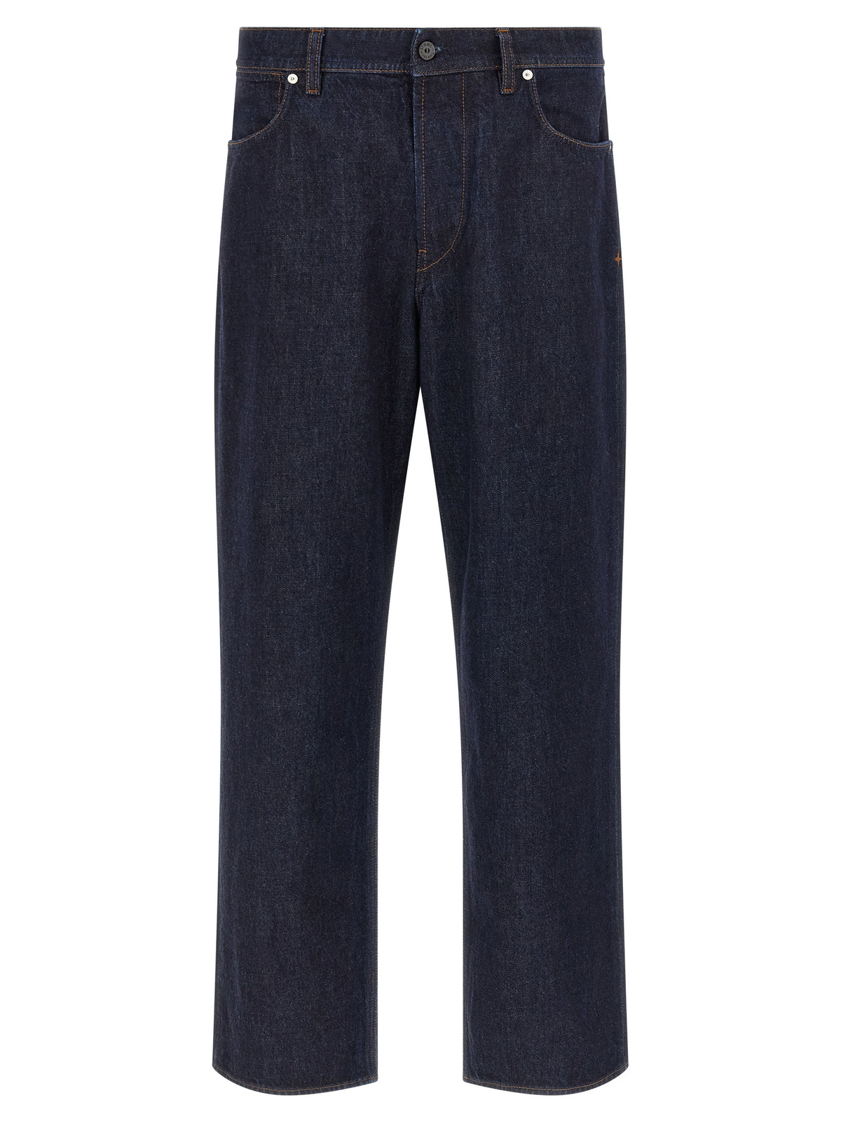 Stone Island Blue Cotton Straight-Leg Jeans for Men