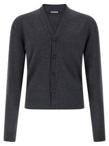 Jacquemus Gray Merino Wool Cardigan