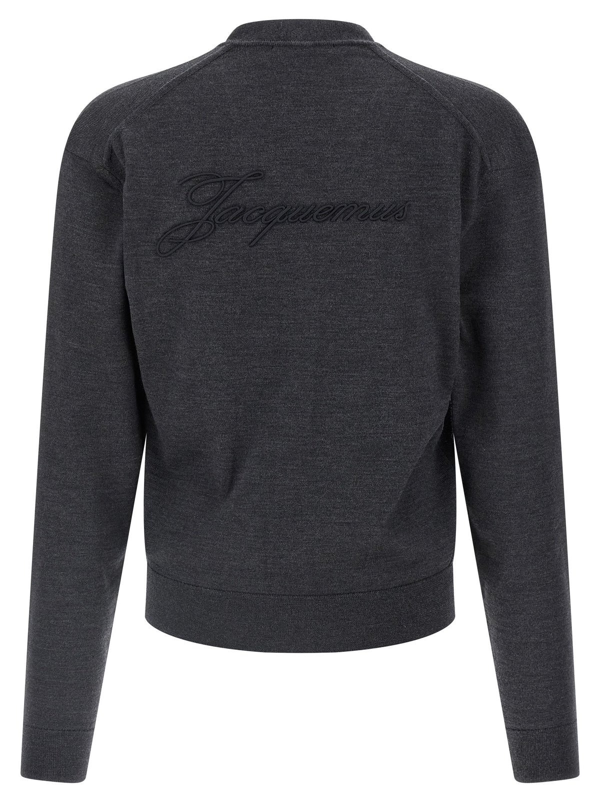 Jacquemus Gray Merino Wool Cardigan