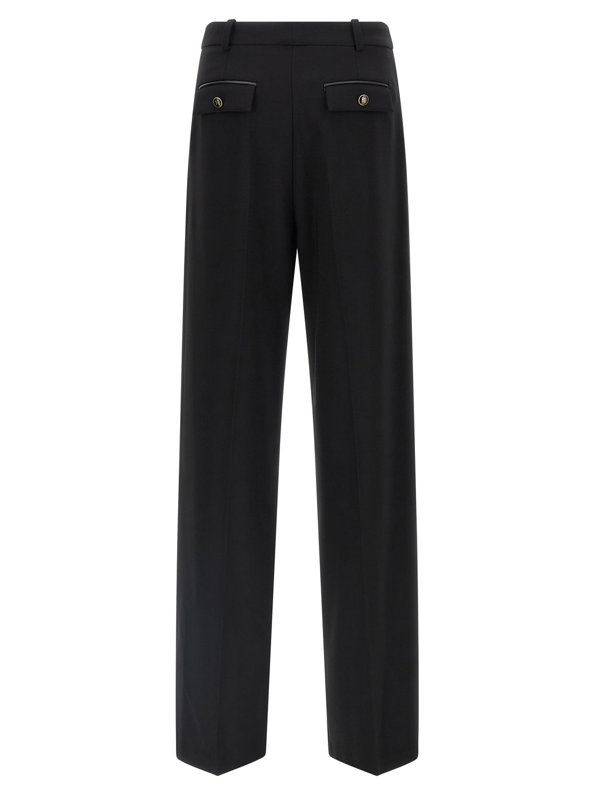 Pantalon décontracté Elisabetta Franchi noir en polyester