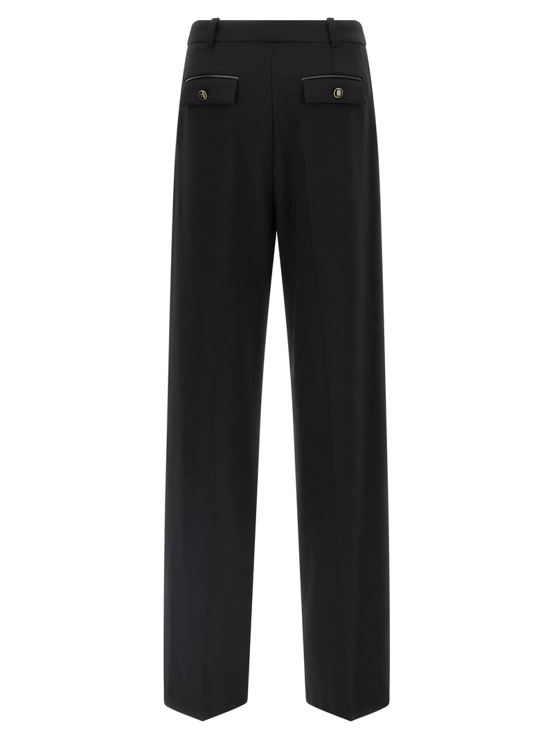 Pantalon décontracté Elisabetta Franchi noir en polyester
