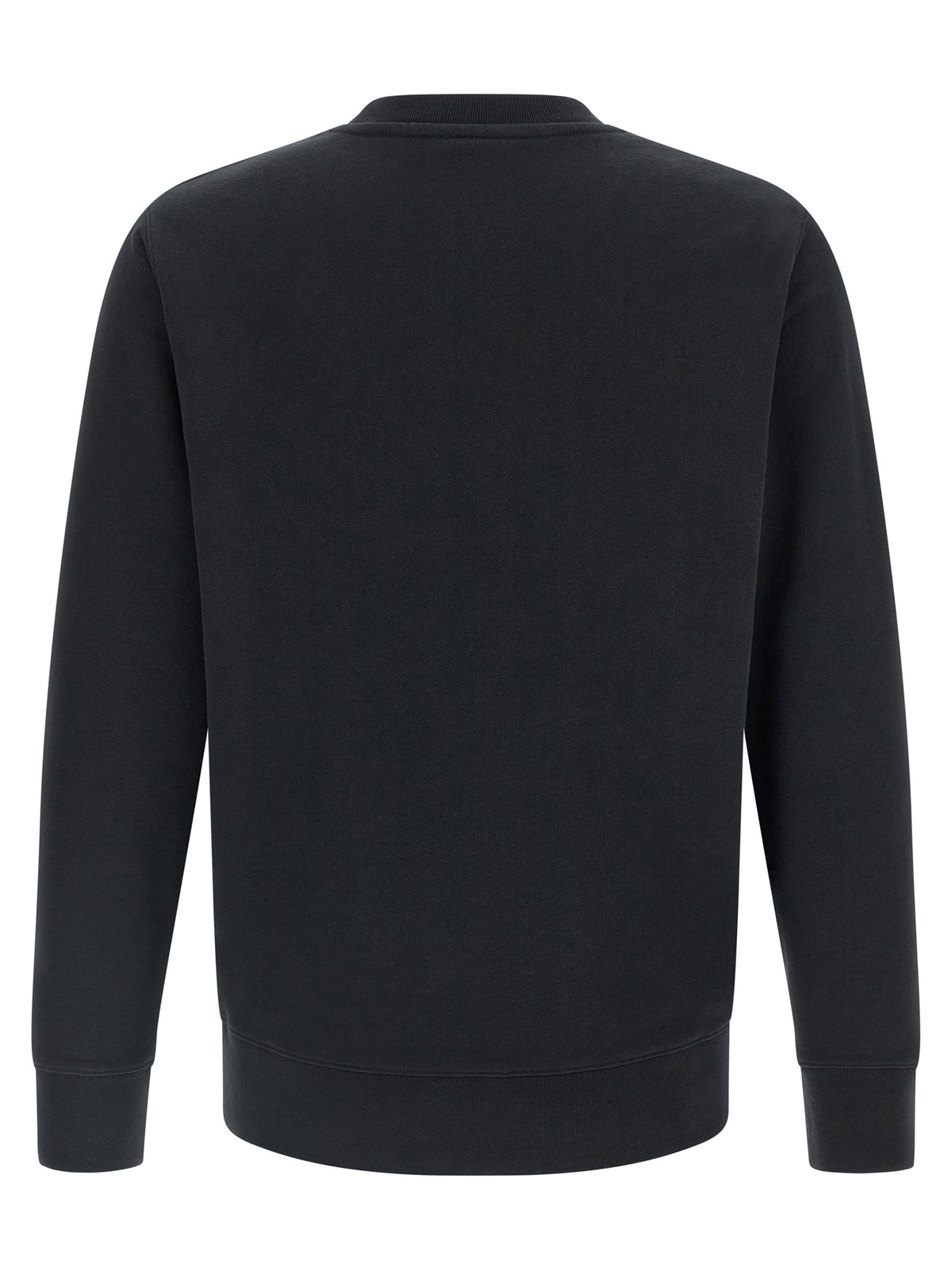 Sweat-shirt en coton noir Maison Kitsuné