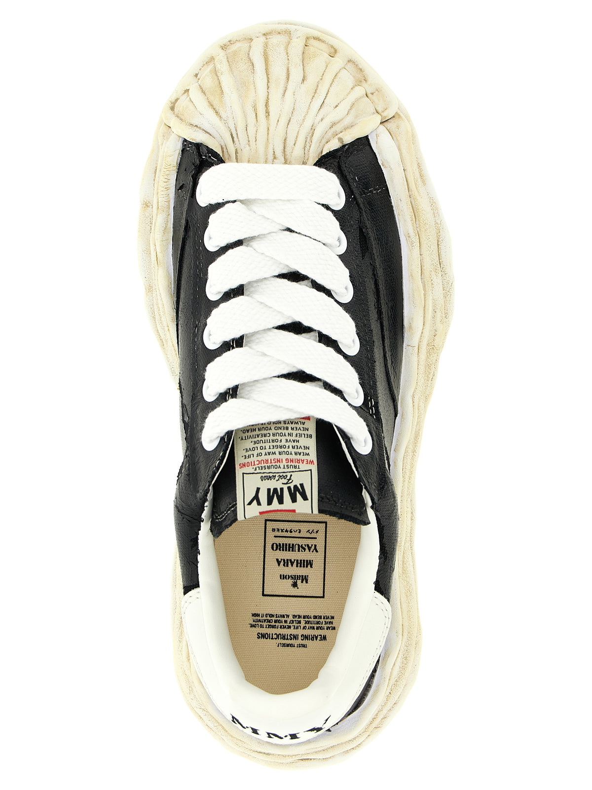 Maison Mihara Yasuhiro Black Cotton Sneakers