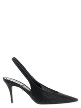 RENE CAOVILLA Jinny Black Glass High Heel Pumps